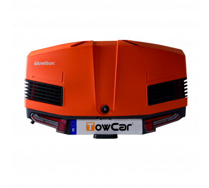 Coffre sur attelage TowBox V3 AIR orange