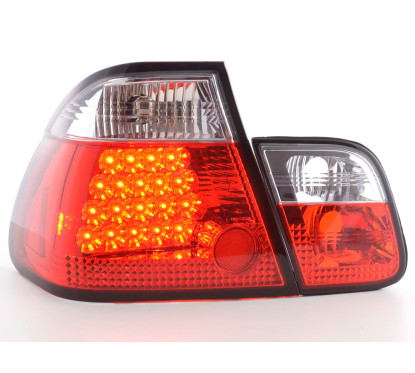 Kit feux arrière à LED BMW Série 3 berline type E46 98-01 clair / rouge 