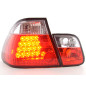 Kit feux arrière à LED BMW Série 3 berline type E46 98-01 clair / rouge Kit feux arrière à LED BMW Série 3 berline type E46 98-01 clair / rouge