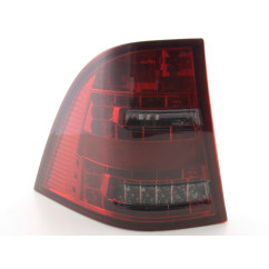 Kit feux arrières LED Mercedes Classe M type W163 98-05 rouge / noir 