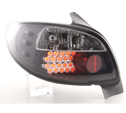 Kit feux arrières à LED Peugeot 206 3/5 porte. sans cabriolet 98-05 noir