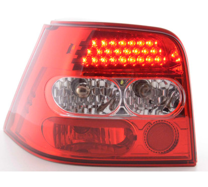 Kit feux arrières LED VW Golf 4 type 1J 98-02 clair / rouge 