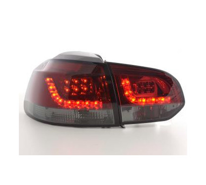 Kit feux arrières LED VW Golf 6 type 1K 2008-2012 rouge / noir 