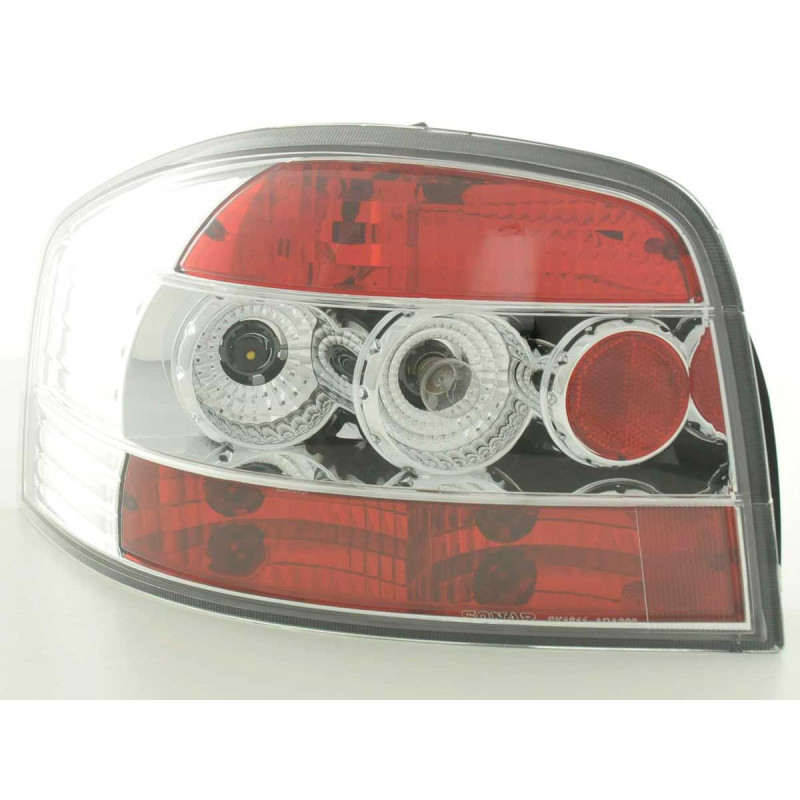 Kit feux arrières Audi A3 type 8P 03- chromé Kit feux arrières Audi A3 type 8P 03- chromé
