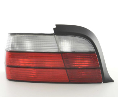 Kit feux arrière BMW Série 3 Coupé type E36 91-98 rouge / blanc 