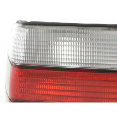 Kit feux arrière BMW Série 3 Coupé type E36 91-98 rouge / blanc 
