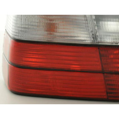 Kit feux arrière BMW Série 3 Limo type E36 91-98 rouge / blanc 