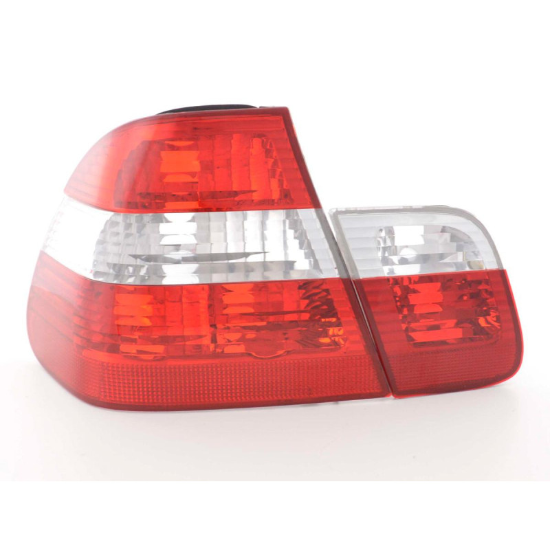 Kit feux arrière BMW Série 3 Limo type E46 01-05 blanc / rouge Kit feux arrière BMW Série 3 Limo type E46 01-05 blanc / rouge