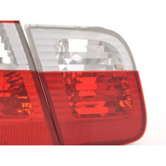 Kit feux arrière BMW Série 3 Limo type E46 01-05 blanc / rouge 
