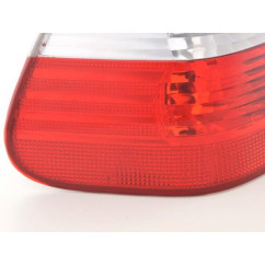 Kit feux arrière BMW Série 3 Limo type E46 01-05 blanc / rouge 