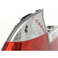 Kit feux arrière BMW Série 3 Touring type E46 99-02 blanc / rouge 