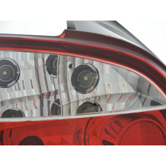 Kit feux arrières Peugeot 206 type 2 *** 98-05 clair / rouge