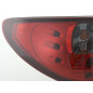 Kit feux arrières Peugeot 206 type 2 *** 98-05 noir / rouge