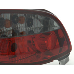 Kit feux arrières Peugeot 206 type 2 *** 98-05 noir / rouge 