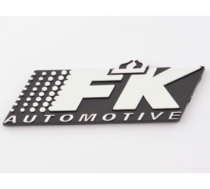 Autocollant chrome autocollant de voiture 3D 3D FK Automotive Logo chrome 