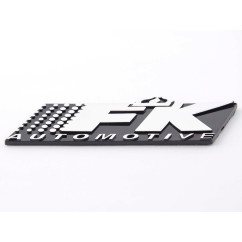 Autocollant chrome autocollant de voiture 3D 3D FK Automotive Logo chrome 