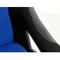 Sièges sport FK Sièges baquets complets pour voiture Set Edition 4 tissu bleu