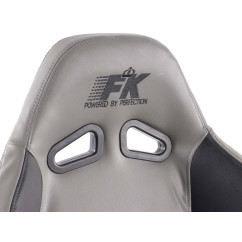 FK siège sport chaise de bureau pivotante Pro Sport chaise de direction gris / noir chaise de bureau pivotante