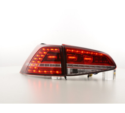 Kit feux arrières LED VW Golf 7 à partir de 2012 rouge / clair 