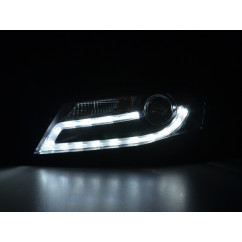 Phare Daylight LED feux de jour Audi A4 2008-2011 noir 
