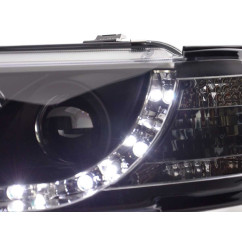 Phare Daylight LED DRL look Audi A3 type 8L 96-00 noir 