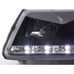 Phare Daylight LED DRL look Audi A3 type 8L 96-00 noir 
