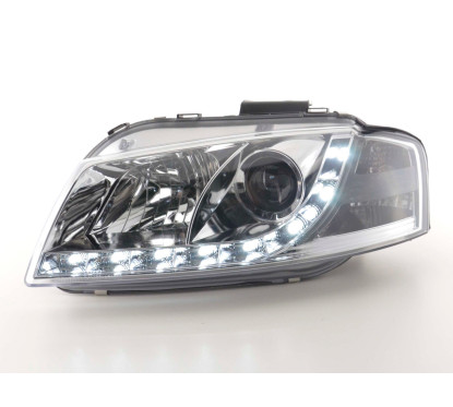 Phare Daylight LED feux de jour Audi A3 type 8P 03-08 chrome