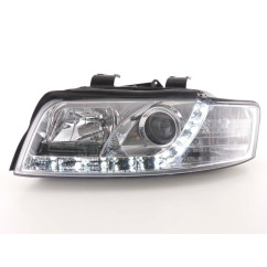 Phares Daylight Audi A4 type 8E 01-04 chrome