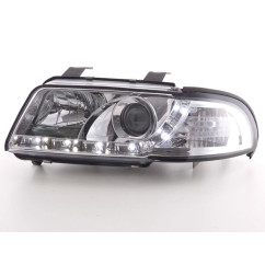 Phare Daylight LED DRL look Audi A4 type B5 99-01 chrome