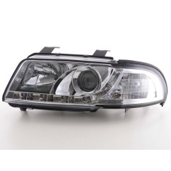Phare Daylight LED DRL look Audi A4 type B5 99-01 chrome 