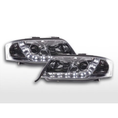 Phare Daylight LED DRL look Audi A6 type 4B 01-04 chrome 