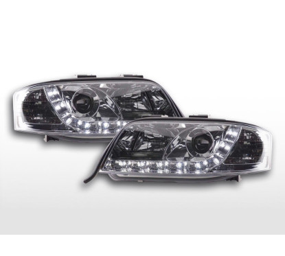 Phare Daylight LED DRL look Audi A6 type 4B 01-04 chrome 