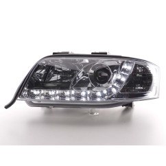 Phare Daylight LED DRL look Audi A6 type 4B 01-04 chrome