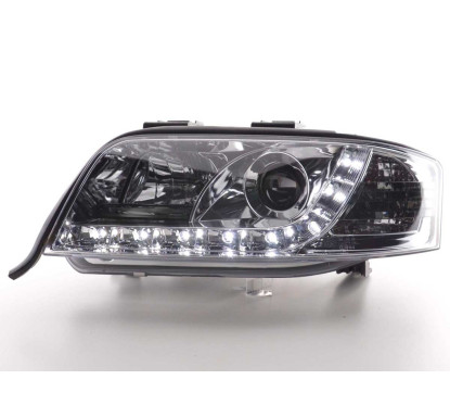 Phare Daylight LED DRL look Audi A6 type 4B 97-01 chrome
