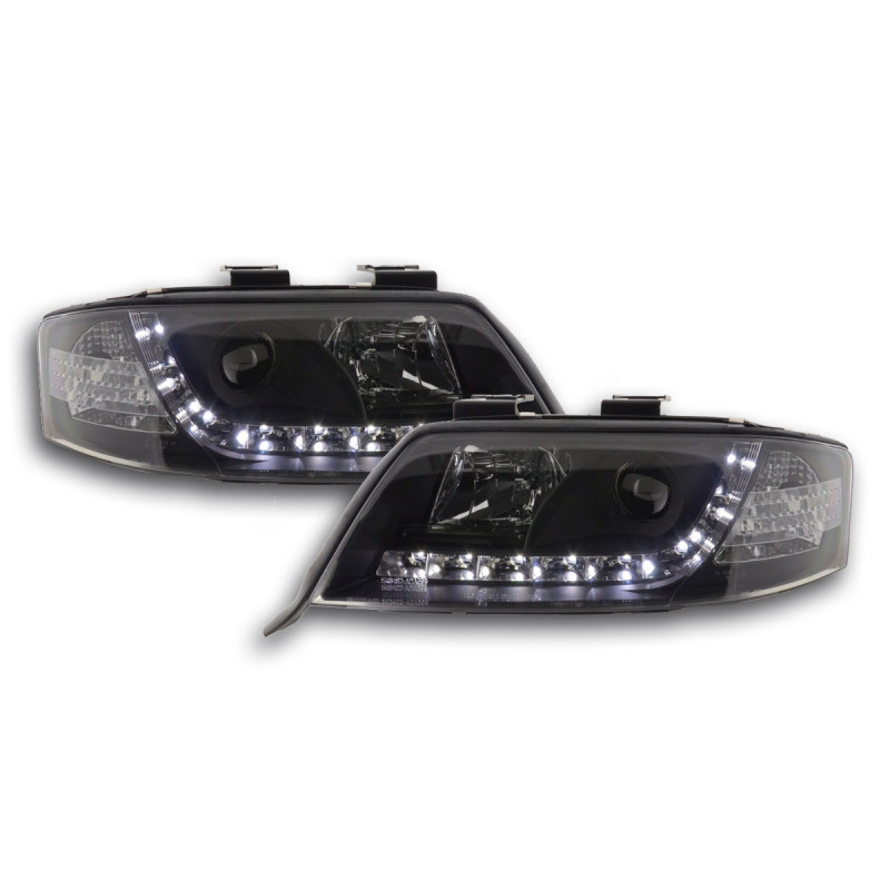 Phare Daylight LED DRL look Audi A6 type 4B 97-01 noir Phare Daylight LED DRL look Audi A6 type 4B 97-01 noir