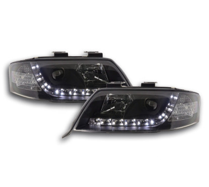 Phare Daylight LED DRL look Audi A6 type 4B 97-01 noir 