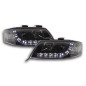 Phare Daylight LED DRL look Audi A6 type 4B 97-01 noir Phare Daylight LED DRL look Audi A6 type 4B 97-01 noir