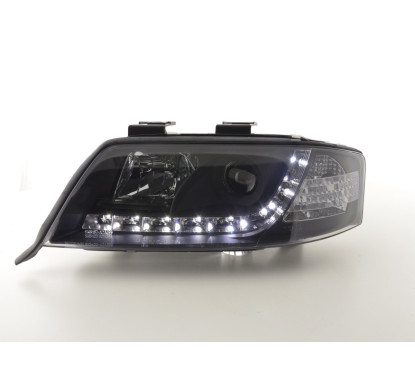 Phare Daylight LED DRL look Audi A6 type 4B 97-01 noir