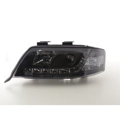 Phare Daylight LED DRL look Audi A6 type 4B 97-01 noir 