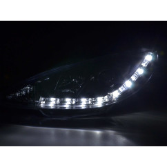 Phare Daylight LED Feux Diurnes Peugeot 206 Type S16 98- Noir 