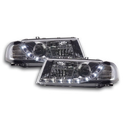 Phare Daylight LED DRL look Skoda Octavia type 1U 01-04 chrome 