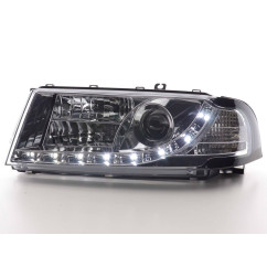 Phare Daylight LED DRL look Skoda Octavia type 1U 01-04 chrome