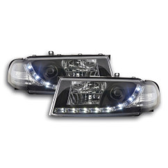 Phare Daylight LED DRL look Skoda Octavia type 1U 01-04 noir 