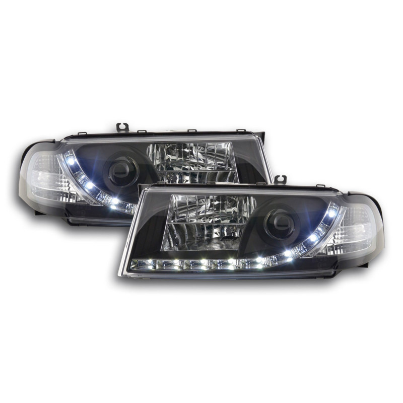 Phare Daylight LED DRL look Skoda Octavia type 1U 01-04 noir