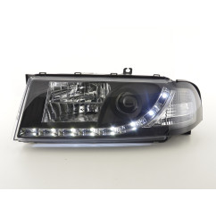 Phare Daylight LED DRL look Skoda Octavia type 1U 01-04 noir