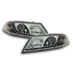 Phare Daylight LED DRL look Skoda Octavia type 1Z 04-08 chrome 
