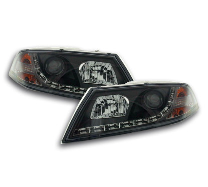 Phare Daylight LED DRL look Skoda Octavia type 1Z 04-08 noir 