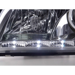 Phare Daylight LED DRL look Volvo S40 / V40 type V 96-04 chrome 