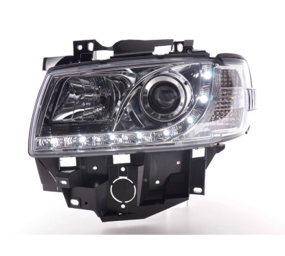 Phare Daylight LED look DRL VW Bus type T4 96-03 chrome
