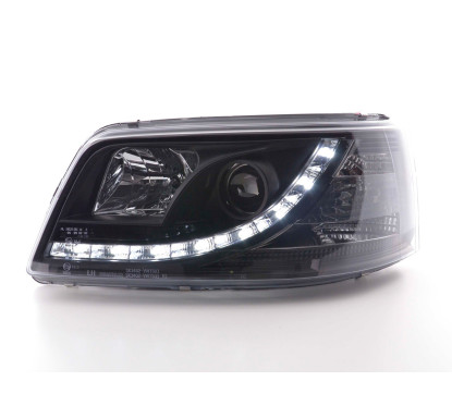 Phare Daylight LED look DRL bus VW type T5 03-09 noir